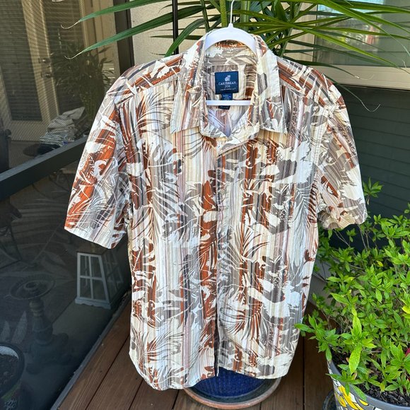 Caribbean Joe Shirts Caribbean Joe Mens Hawaiian Camp Shirt Xxl
